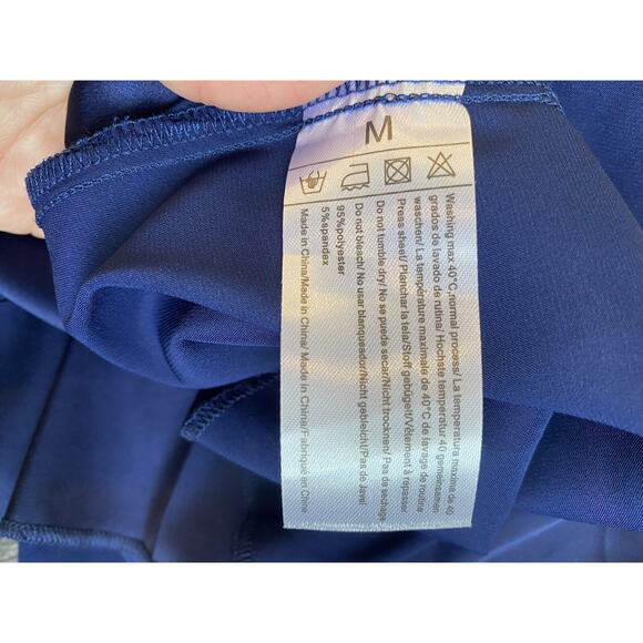 Ekouaer Pajamas Womens Medium NEW Satin Sleepwear Lingerie 2 Pc Shirt & Shorts - Picture 6 of 11